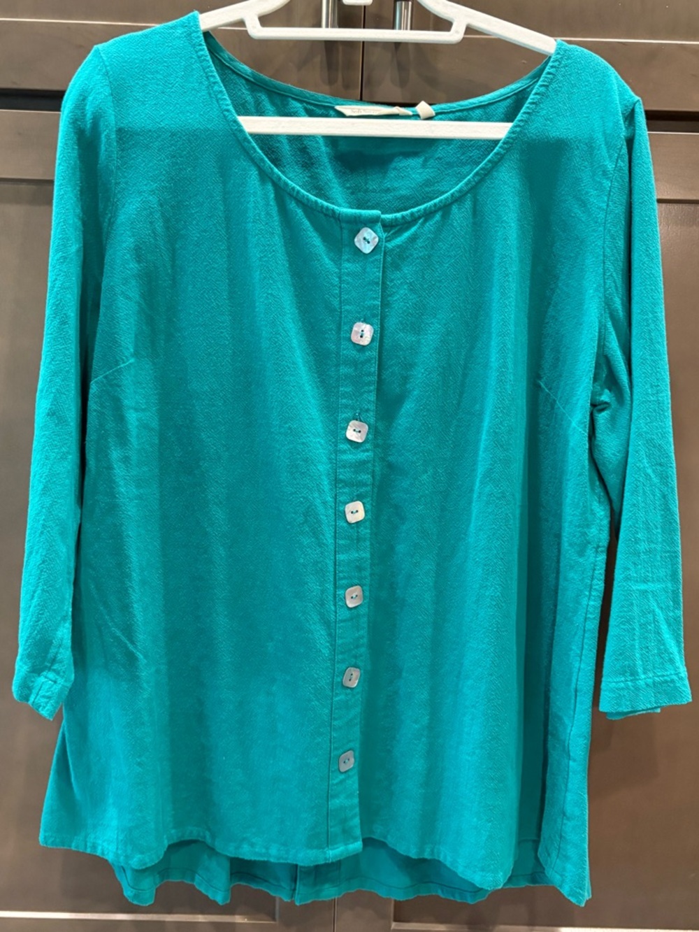 NWT Soft Surroundings Cotton Bar Harbor Gauze Top, XL